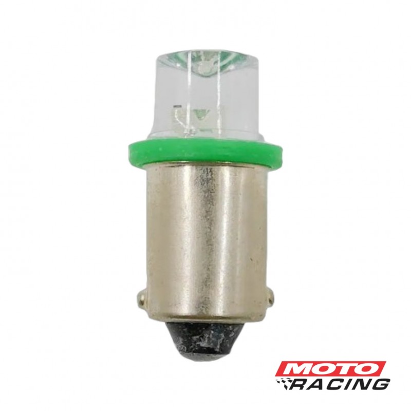 LAMPARA TABLERO -  POSICION 12V 1 LED C- CULOTE CHAPA VERD(YAMAS)