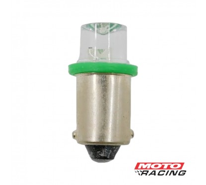 LAMPARA TABLERO -  POSICION 12V 1 LED C- CULOTE CHAPA VERD(YAMAS)