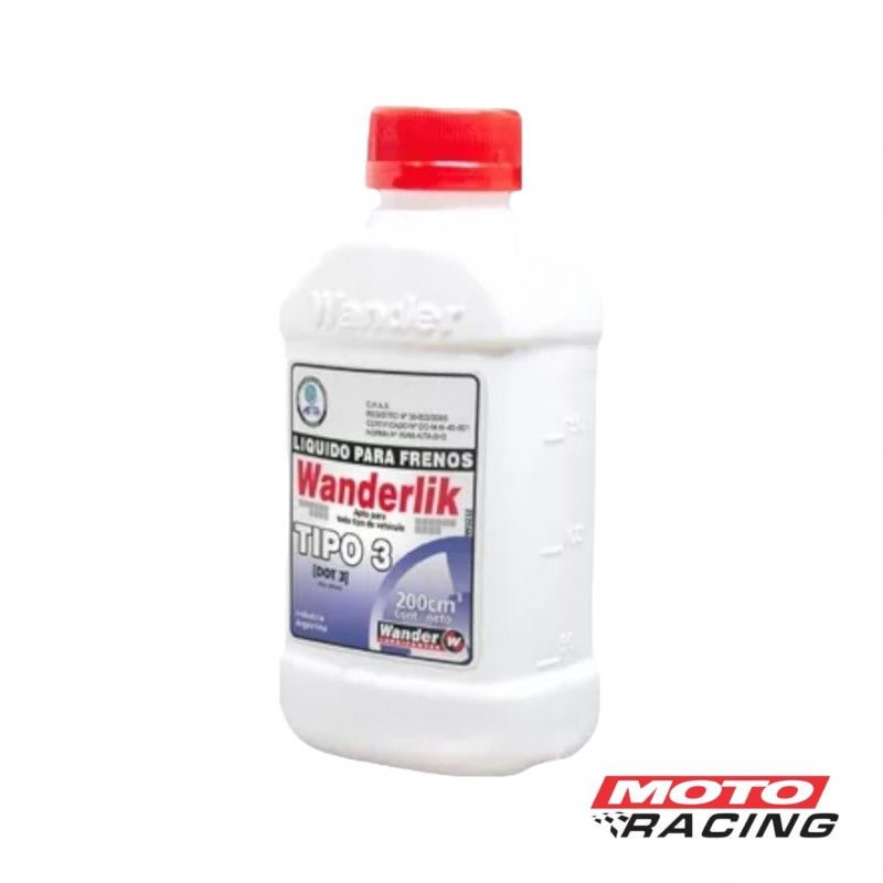 LIQUIDO FRENO DOT 3 200cc WANDER