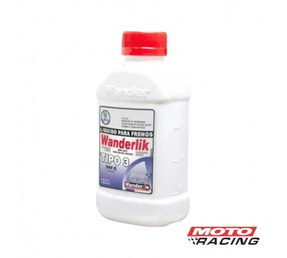 LIQUIDO FRENO DOT 3 200cc WANDER