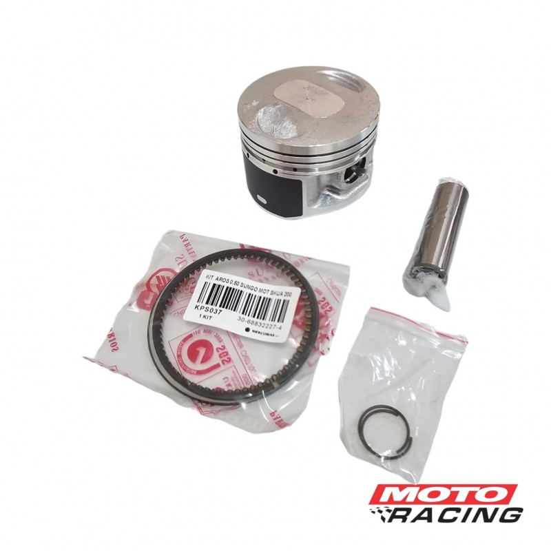 KIT PISTON MOTOMEL SKUA 200 0.50 67mm P- 16 (SUNGO)