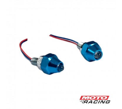 SET TORNILLO TUNNING 6mm C- LUZ AZUL x2 ()