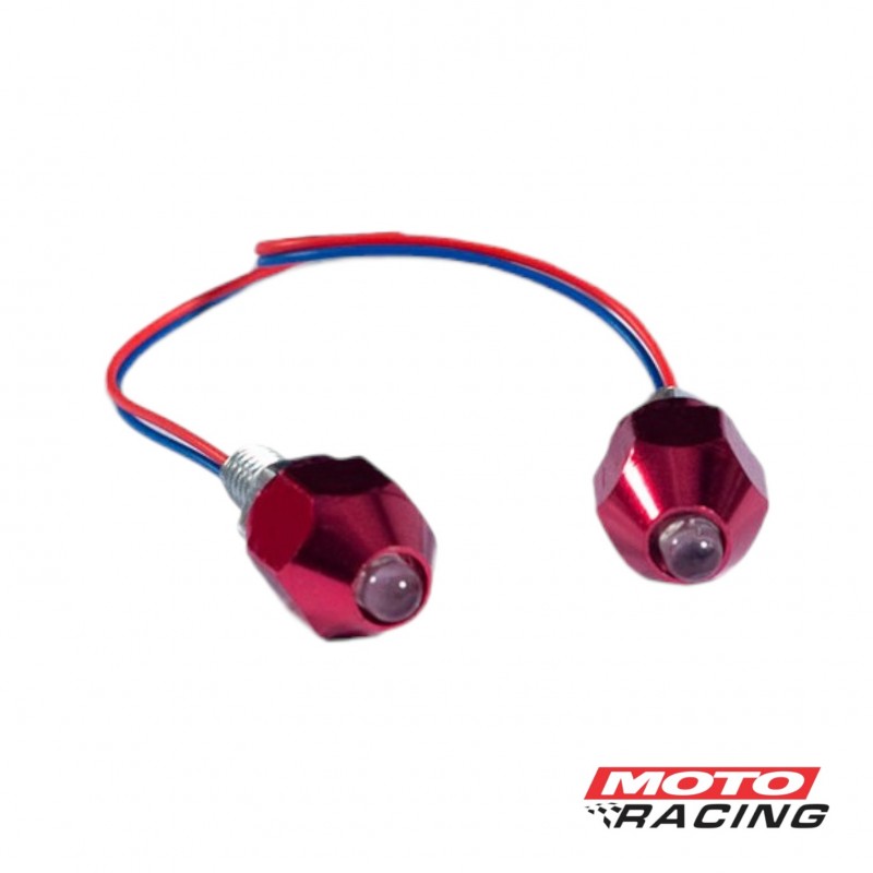 SET TORNILLO TUNNING 6mm C- LUZ ROJO x2 ()