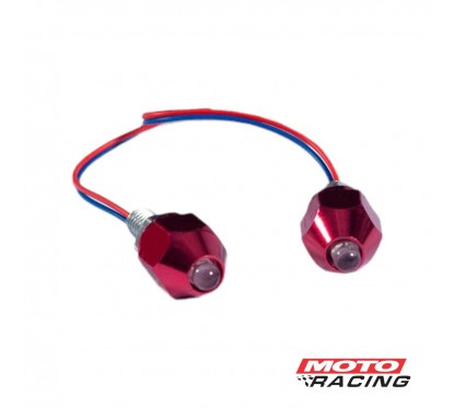 SET TORNILLO TUNNING 6mm C/LUZ ROJO x2 ()