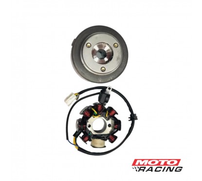 VOLANTE MAGNETICO GILERA SMASH BAJO C- ESTATOR 8 POLOS (OKINOI)