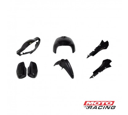 KIT PLASTICOS GILERA SMASH 110 PINTADO 7P NEGRO (OKINOI)