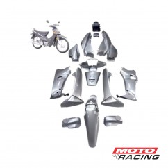 KIT PLASTICOS HONDA WAVE M/N PINTADO GRIS CLARO14P NAC (OKINOI)