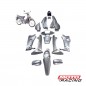 KIT PLASTICOS HONDA WAVE M- N PINTADO GRIS CLARO14P NAC (OKINOI)