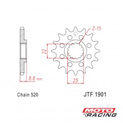 PIÑON Z-13 x 520 KTM TODAS JT1901.13 (JT)