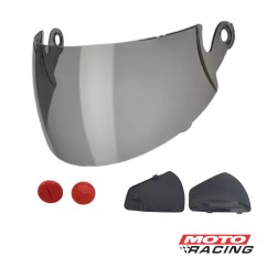 VISOR CASCO TAMASHI FUME C/TAPA Y TORNILLOS (VERTIGO)