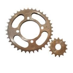 CORONA Y PIÑON YAMAHA CRYPTON T-105 37- 15 DORADO