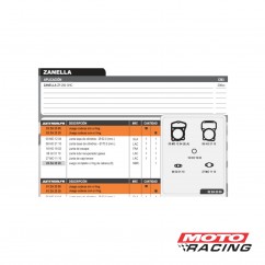 JUNTA CABEZA CILINDRO ZANELLA ZR 200 OHC S- ORING (ALFA)