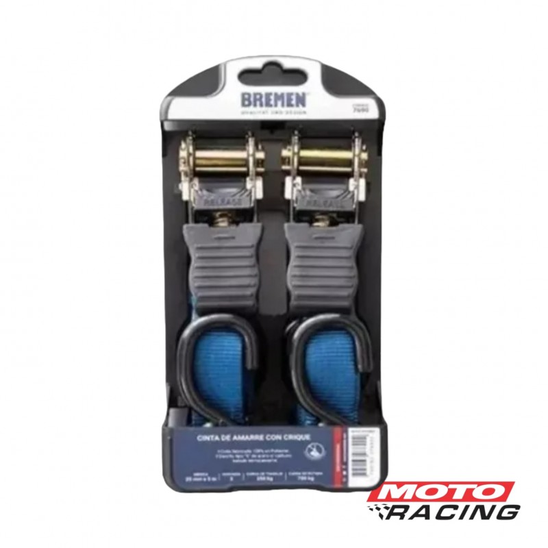 ACCESORIOS ZUNCHO AMARRE C- CRIQUE 25MM X 5M Jgo X2 (BREMEN)