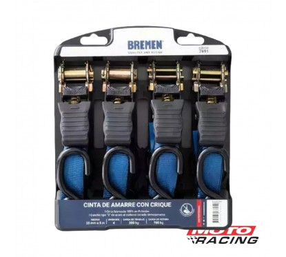 ACCESORIOS ZUNCHO AMARRE C- CRIQUE 25MM X 5M JGO X4 (BREMEN)