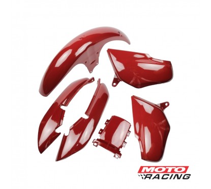 KIT PLASTICOS TITAN 125 ''98-'99 ROJO 3P (PRO TORK)