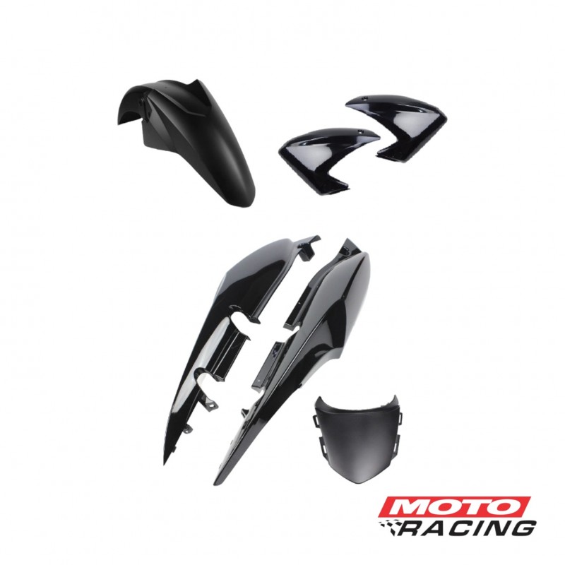 KIT PLASTICO HONDA CG NEW TITAN 150 NEGRO 6P (PRO TORK)