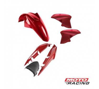 KIT PLASTICO HONDA CG NEW TITAN 150 ROJO 6P (PRO TORK)