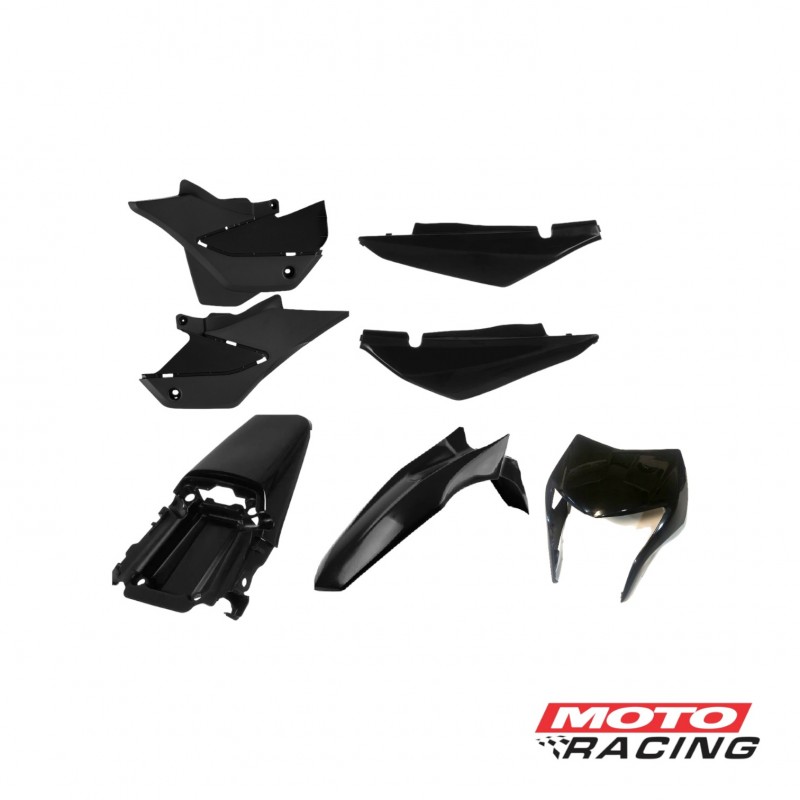 KIT PLASTICO HONDA XR 150 L 7P NEGRO (PRO TORK)