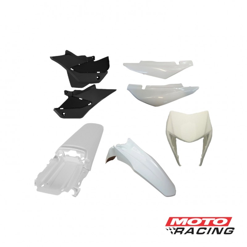 KIT PLASTICO HONDA XR 150 L 7P BLANCO (PRO TORK)