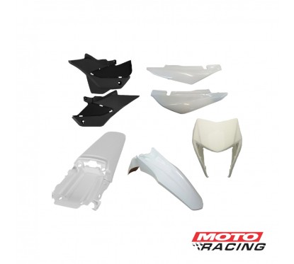 KIT PLASTICO HONDA XR 150 L 7P BLANCO (PRO TORK)