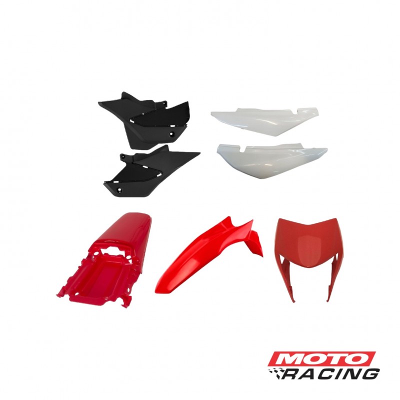 KIT PLASTICO HONDA XR 150 L 7P ROJO (PRO TORK)