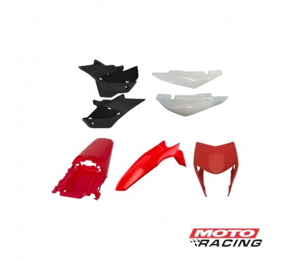 KIT PLASTICO HONDA XR 150 L 7P ROJO (PRO TORK)