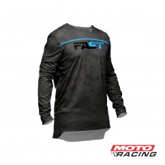 REMERA JERSEY MOTOCROS- ENDURO FAST GRIS PLOMO- AZUL "M" (PRO TO)