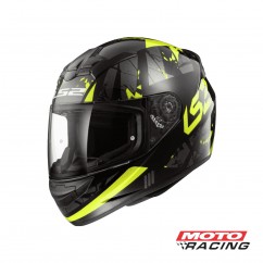 CASCO 352 ROOKIE PALIMNESIS NEGRO -  AMARILLO FLUOR "XL" (LS2)