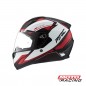 CASCO M67 BASS ZEPELIN NEGRO-BLANCO-ROJO BRILLO "L" (MAC)