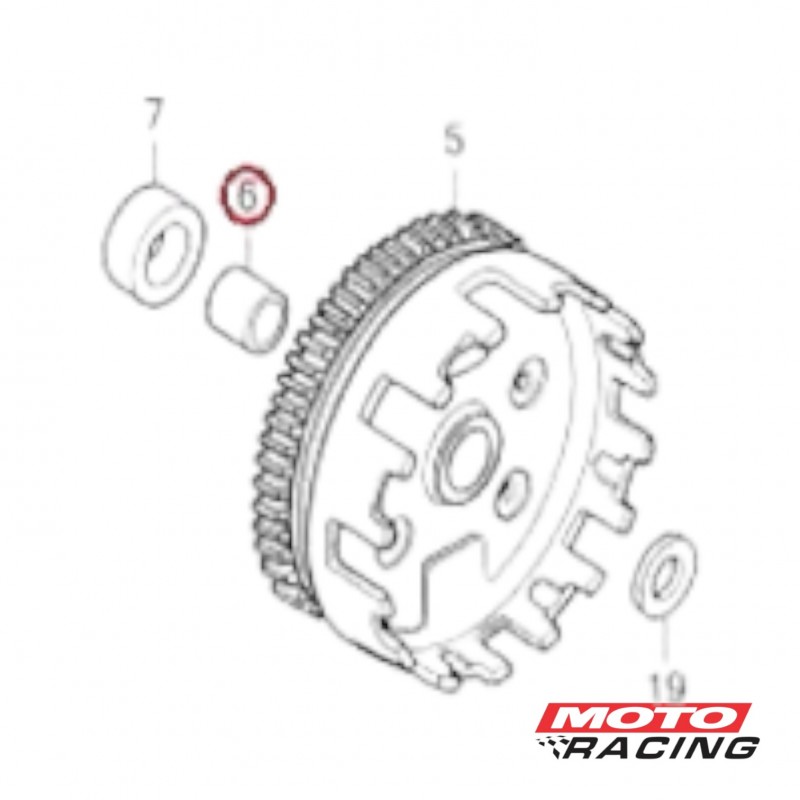 GUIA CAMPANA EMBRAGUE HONDA WAVE 110 S (ORIGINAL)