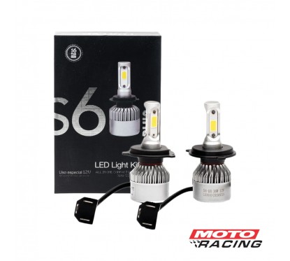 LAMPARA CREE LED H4 12V 22000LM S6 PLUS (LUXLED)