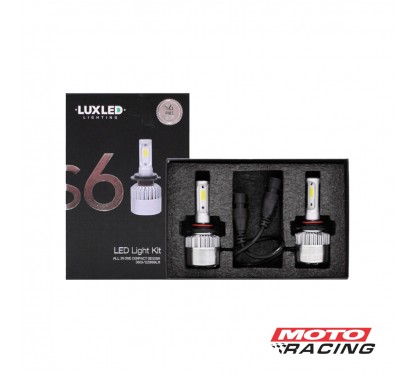 LAMPARA CREE LED 9005- H10- HB3 12V 22000LM S6 PLUS (LUXLED)