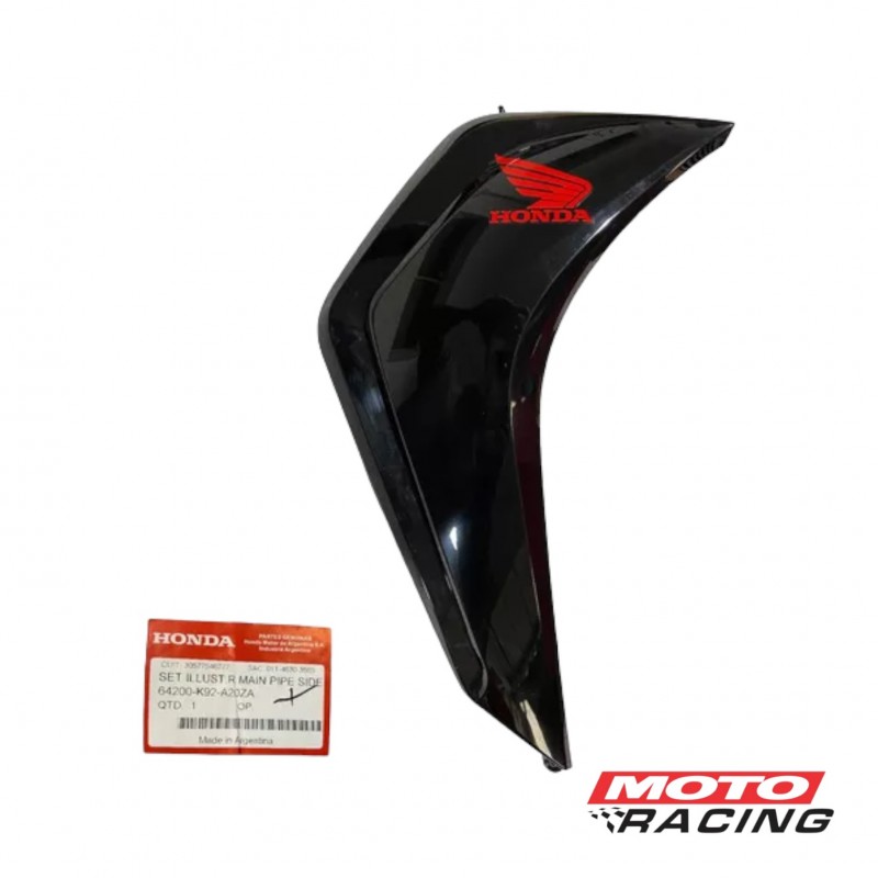 PEDANA HONDA WAVE 110 S DERECHA EXTERNA NEGRO NH1 (ORIGINAL)