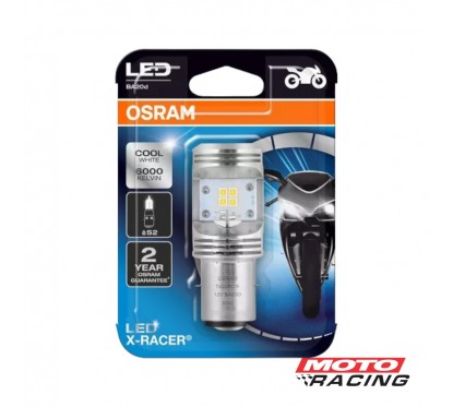 LAMPARA LED X-RACER 12V 5- 6W BA20D BOSCH (OSRAM)