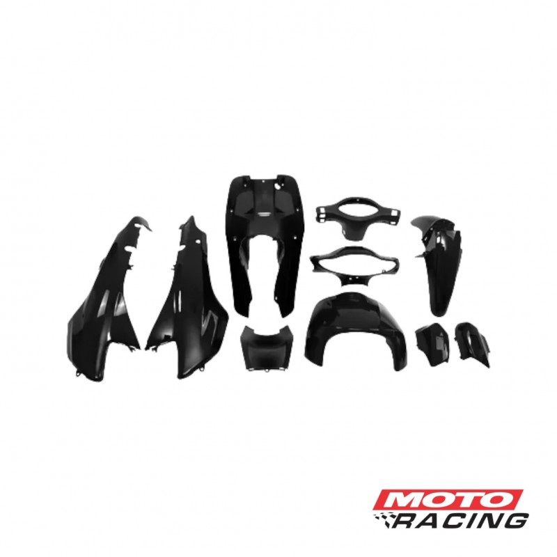 KIT PLASTICOS GILERA SMASH 110 PINTADO 10P NEGRO (OKINOI)