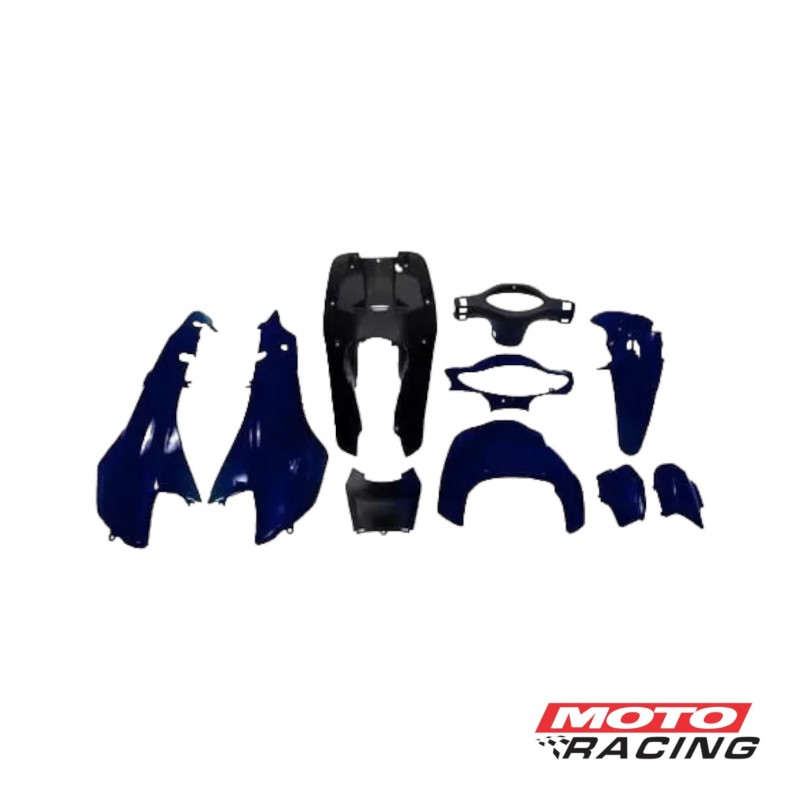 KIT PLASTICOS GILERA SMASH 110 PINTADO 10P AZUL (OKINOI)