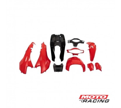 KIT PLASTICOS GILERA SMASH 110 PINTADO 10P ROJO (OKINOI)