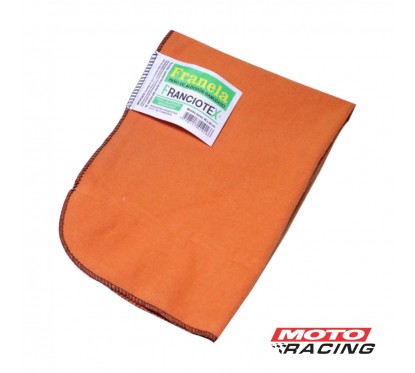 PAÑO FRANELA ALGODON GAMUZADO 40 X 40cm NARANJA (FRANCIOTEX)