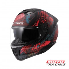 CASCO FF 808 JUNGLE D/VISOR NEGRO/ ROSA/ VERDE MATE "L" (LS2)