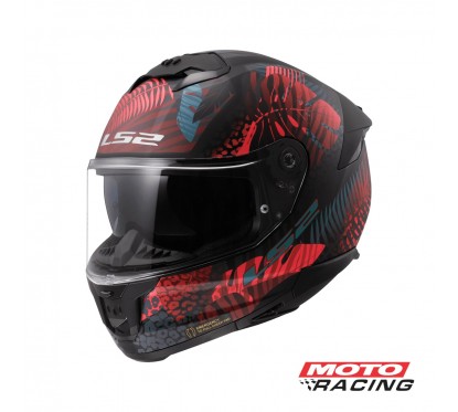 CASCO FF 808 JUNGLE D/VISOR NEGRO/ ROSA/ VERDE MATE "L" (LS2)