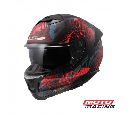 CASCO FF 808 JUNGLE D- VISOR NEGRO-  ROSA-  VERDE MATE "L" (LS2)