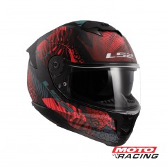 CASCO FF 808 JUNGLE D- VISOR NEGRO-  ROSA-  VERDE MATE "M" (LS2)
