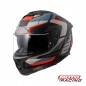 CASCO FF 808 ROAD D- VISOR NEGRO-  GRIS-  AZUL MATE "L" (LS2)