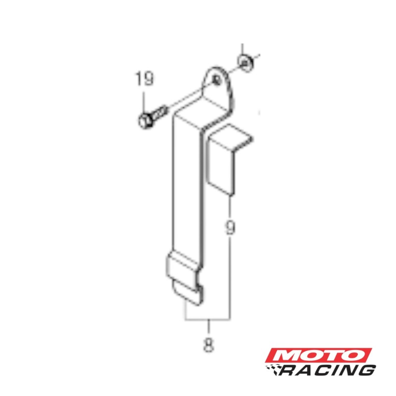 CHAPA SUJETA BATERIA HONDA CB 250 NEW TWISTER (ORIGINAL)