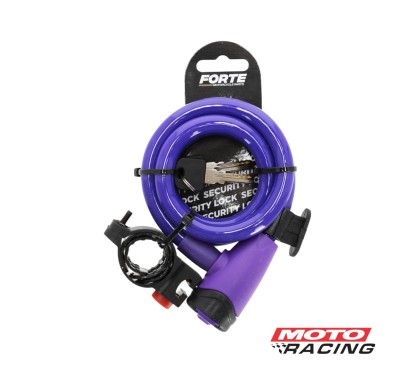 CANDADO LINGA 12x1000mm C- SOPORTE T- BICI VIOLETA (FORTE)