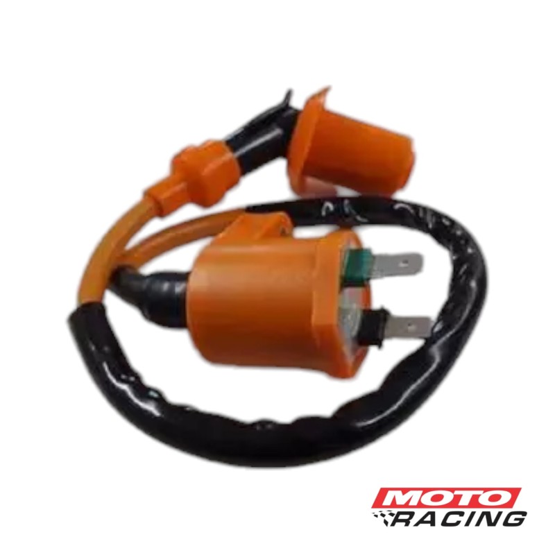 BOBINA ALTA COMPETICION CG TITAN 150 C- CAPUCHON NARANJA (OSAKA)