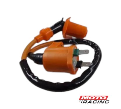 BOBINA ALTA COMPETICION CG TITAN 150 C- CAPUCHON NARANJA (OSAKA)