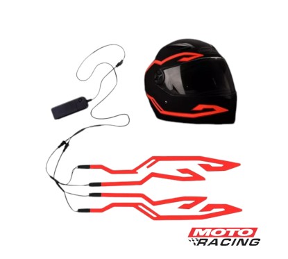 TIRA LED ADHESIVA P- CASCO 3 FUNCIONES ROJO X2 (OSAKA)