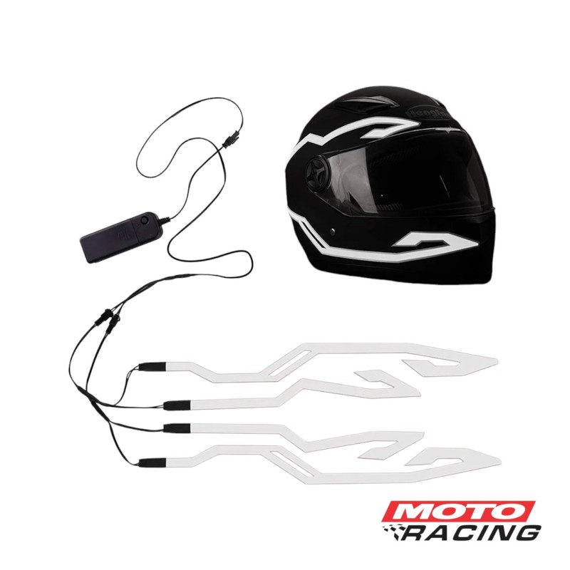 TIRA LED ADHESIVA P- CASCO 3 FUNCIONES BLANCO X2 (OSAKA)