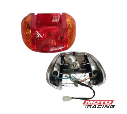 FARO TRASERO HONDA BIZ / SMASH 110 C/GIRO AMBAR (OKINOI)